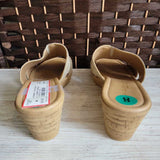 A. GIANNETTI,TAN,8,WEDGE SANDALS