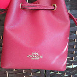 COACH,RED,SMALL,LENA CROSSBODY PURSE