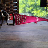 PINK+, RHINESTONE SUNGLASSES