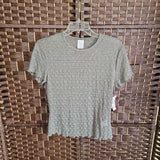 NOBIO,ARMY GRN,LARGE,LACE T SHIRT