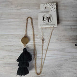 OMNI WOOL,GLD BLK, GOLD BLK TASSLE