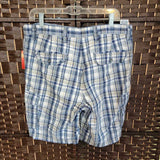 BLUE+,34,PLAID SHORTS