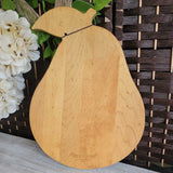 HARRY & DAVID,WOOD W GRN,10X14.5,PEAR CUTTING BOARD