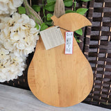 HARRY & DAVID,WOOD W GRN,10X14.5,PEAR CUTTING BOARD