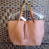 TANGER,BROWN,LARGE,TOTE BAG