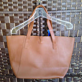 TANGER,BROWN,LARGE,TOTE BAG