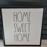 MAGENTA CANVAS,BLK,10X10,HOME SWEET HOME