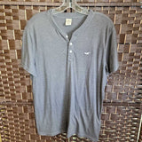 HOLISTER,GREY,MEDIUM,TSHIRT 3 BUTTON