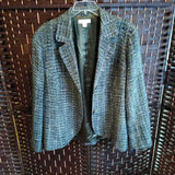 GREEN+,20-22,SWEATER BLAZER/SILK LINING