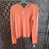 ABERCROMBIE & FITCH,ORANGE+,M,LONG SLEEVE TEE