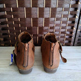 LT BROWN,7.5,ANKLE BOOT TRAP BEADS