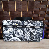 LESPORTSAC,BLACK/WHITE, WALLET