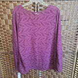 WILLOW BAY,PURPLE,2X,LACE TOP