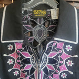 BOB MACKIE,BLACK+,XL,EMBROIDERED JACKET