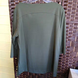 OLIVE,LARGE,3/4 SLEEVE SHIRT