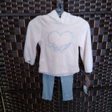 PINK/GRAY,2T,2 PC OUTFIT