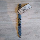 BLUE+, BRACELET W/ 3 SNAP CHARMS