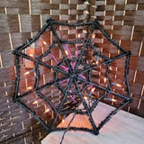 BLACK+, LIGHTED SPIDER WEB