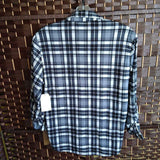 PASSPORT GIRL,BL/WH,12,PLAID TOP