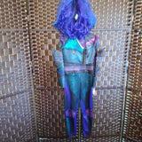 BLUE+,2 PC,COSTUME & WIG