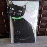 MERI MERI,BLK,16 IN PKG,CAT NAPKINS