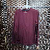 BURGUNDY,SMALL,LONG SLEEVE TOP