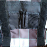 BLACK+, PLAID MESSENGER BAG