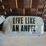 VICTORIAS SECRET,SILVER+,SMALL,LIVE LIKE AN ANGEL SEQUENCE BAG