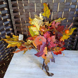 OR/BR,10 PC,FLORAL LEAF/PUMPKIN PICS