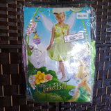 GIRLS TINKER BELL,GREEN,7/8,DRESS W WINGS