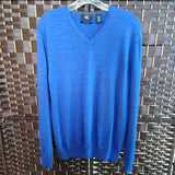 CALVIN KLEIN,BLUE,MEDIUM,WOOL SWEATER