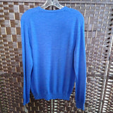 CALVIN KLEIN,BLUE,MEDIUM,WOOL SWEATER