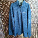 EDDIE BAUER,BLUE,XL,3/4 PUL OVER