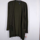 MASSINI,OLIVE GREEN,SMALL,CARDIGAN