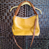 MUSTARD, LARGE SHOULDER PURSE