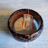 BROWN+, CHEETAH PLASTIC BRACELET