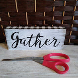 BL/WH,SMALL,GATHER SIGN