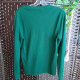 POLO,DARK GREEN,MEDIUM,WAFFLE SHIRT