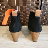 BLACK,SMALL,WEDGE ANKLE BOOTS