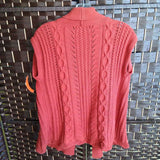 DRESSBARN,ORANGE,M,SLEEVELESS SWEATER