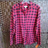 RED/BLACK,M,BUFFALO PLAID SHIRT