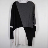 C EST 1946,BLACK GREY,22,LONG SLEEVE TWO TONE