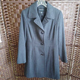 LONDON FOG,GREY,MEDIUM,WOOL COAT