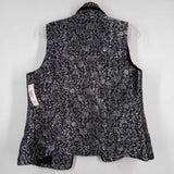 CHRISTOPHER & BANKS,BLACK SILVER,SMALL,VEST