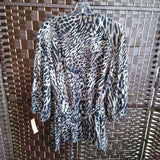 BL/BER,XL,ANIMAL PRINT TOP