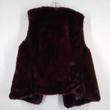 LOFT,BROWN,MEDIUM,FAUX FUR VEST