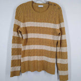 CHARTER CLUB,GOLD TAN,LARGE,SWEATER