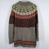 ROYAL ROBBINS,BROWN+,MEDIUM,BUTTON SWEATER WITH POCKETS