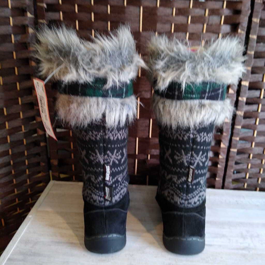 MUK LUKS BL GRAY 7 GWEN SNOW BOOT Gotta Have It Consignments