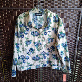 TAN BLUE,XL,FLORAL